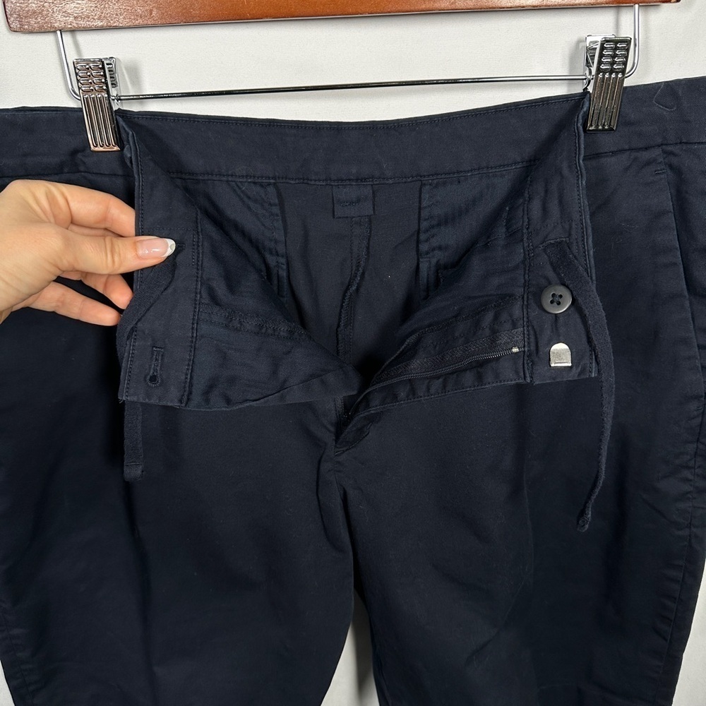 Uniqlo mens chino shorts stretch cotton modern fit drawstring waist navy L - Picture 5 of 7